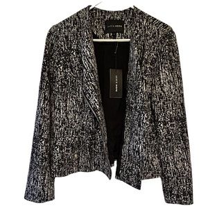 🔥 NWT modern black & white blazer jacket